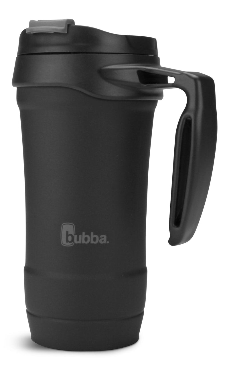 Hero Stainless Steel Insulated Travel Mug with Handle, Rubberized Licorice, 18 oz W5571