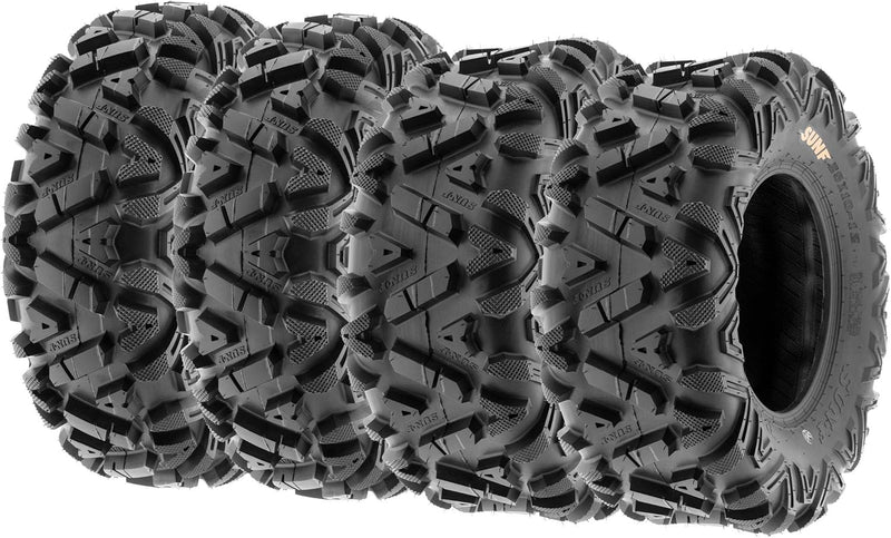 I ATV/UTV all-terrain Tires 25x8-12 Front & 25x10-12 Rear Set of 4 A033 6-PR Tubeless Z5277