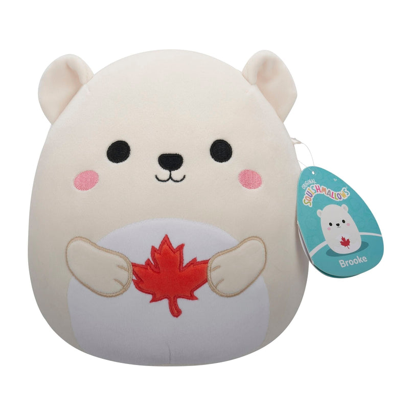 Canada Day Polar Bear Plush, 8-in U6847