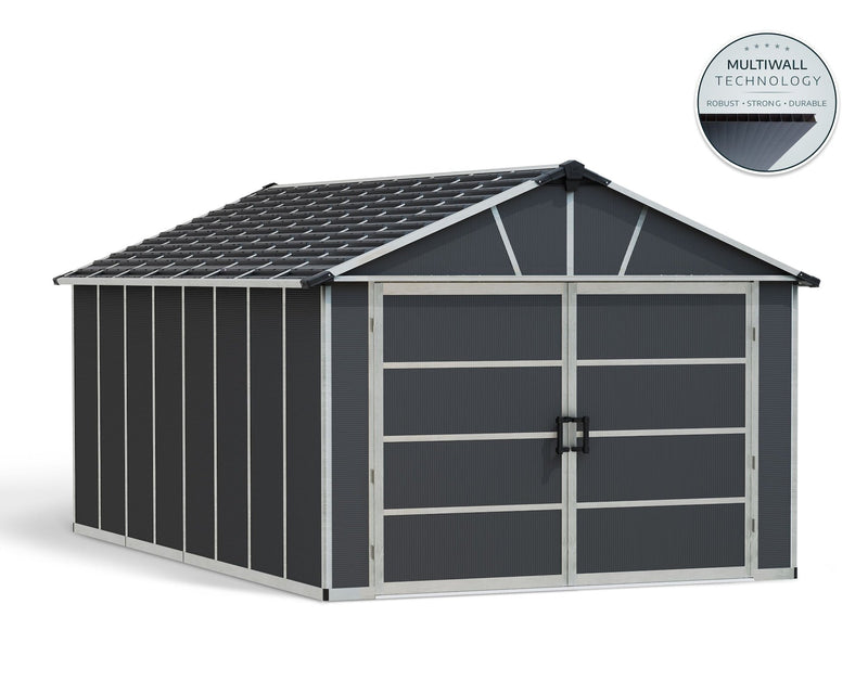 Yukon Multi-Function Polycarbonate Garage, 11x17-ft C5655