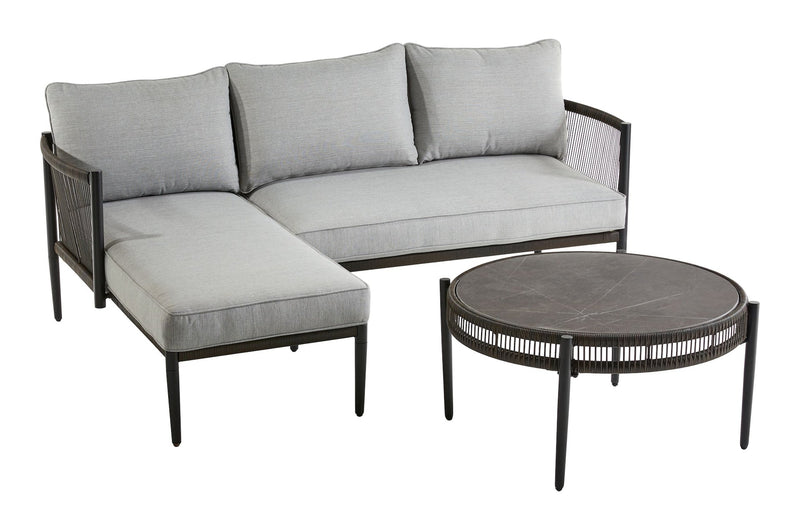 Brooks Outdoor Patio Sectional Set, 3-pc, Water/Stain/Fade-Resistant Cushions I9095