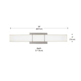 Byrne LED Vanity Light Fixture, Polished Nickel