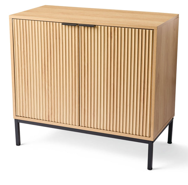 Byward Scallop Accent Cabinet Oak J1101