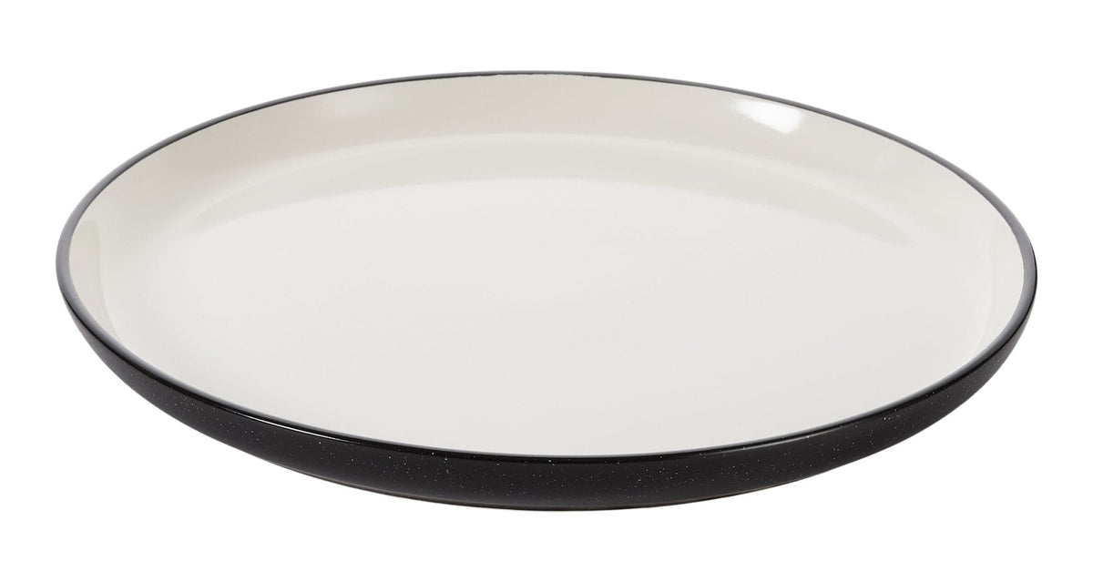 Catalone Dinner Plate, 1-pc, Black/White