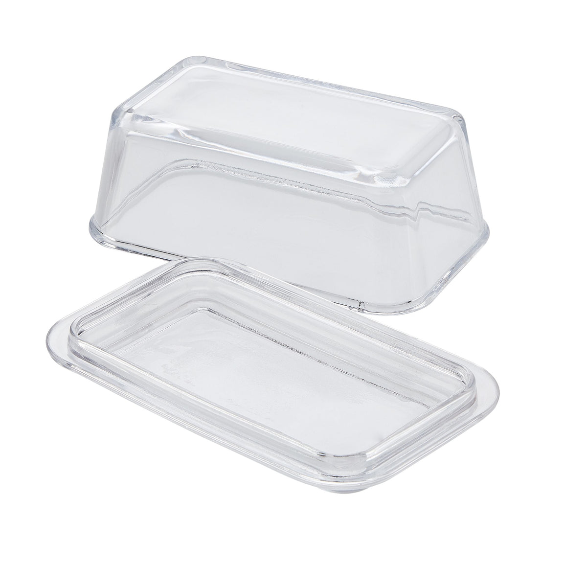 Glass Butter Dish, 1-lb Butter Capacity, With Lid, Dishwasher Safe