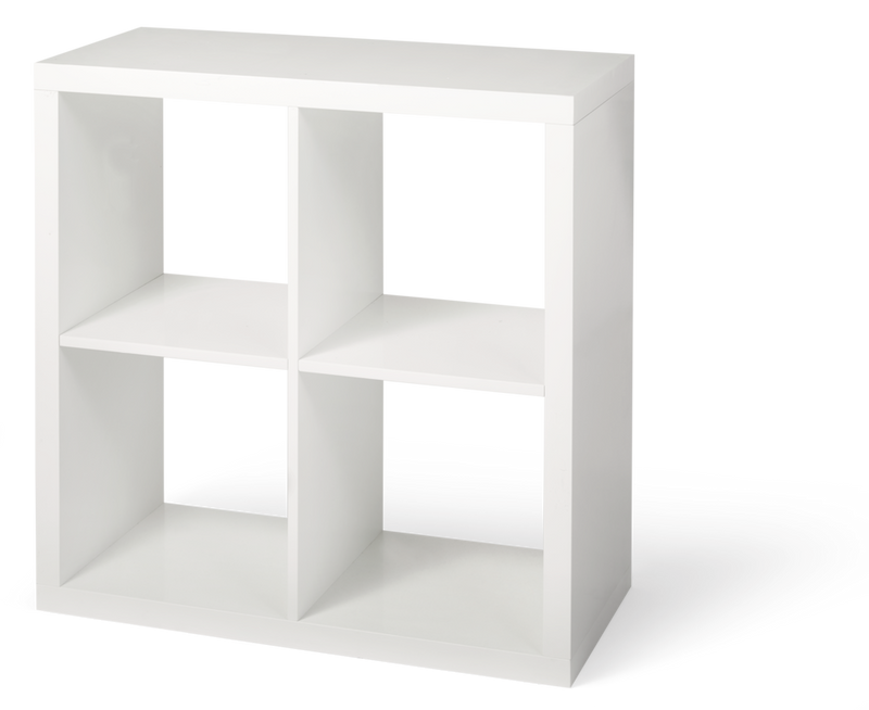 Invermere 4-Cube Storage Organizer, Bookcase/Bookshelf, White P2423