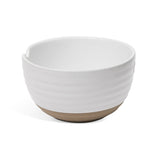 Noodle Bowl with Chopsticks Set, Serves 2, 4-pc, White