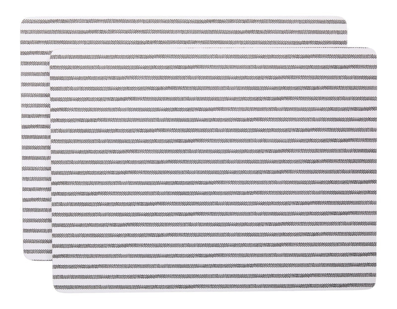 Striped Rectangle Cork Placemat Set, Multi-Coloured, 11-in x 15-in, 2-pk D6991