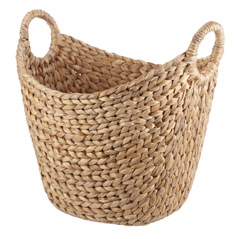 Tess Curved Hand Woven Storage Basket, 16 x 12 x 15-in M6330