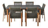 Vernon All-Weather Wicker Casual Outdoor/Patio Dining Set, 7-pc