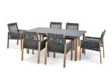 Vernon All-Weather Wicker Casual Outdoor/Patio Dining Set, 7-pc