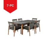 Vernon All-Weather Wicker Casual Outdoor/Patio Dining Set, 7-pc