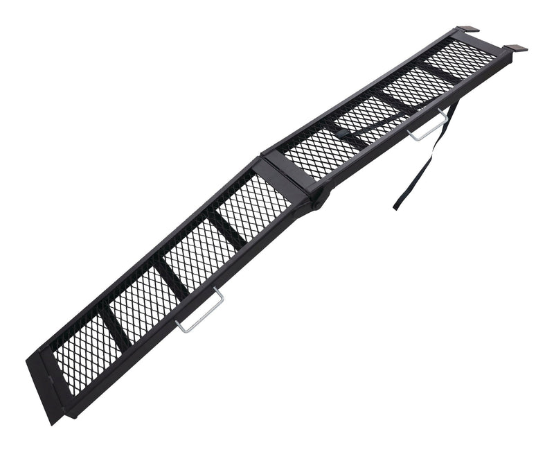 CargoMaster Power Sport Steel Mesh Centre Folding Loading Ramp, 80 x 11 in, Single Ramp N0782