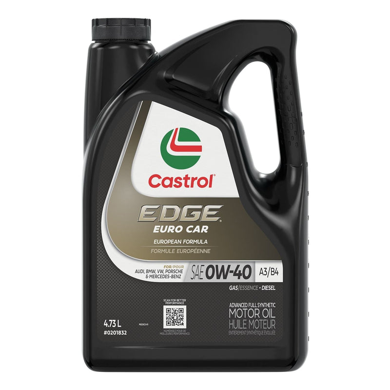 EDGE Euro 0W40 A3/B4 Advanced Synthetic Engine/Motor Oil, 5-L Z6975