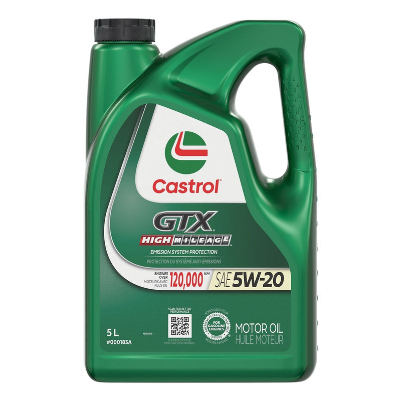 GTX High Mileage 5W20 Conventional Engine/Motor Oil, 5-L B1926