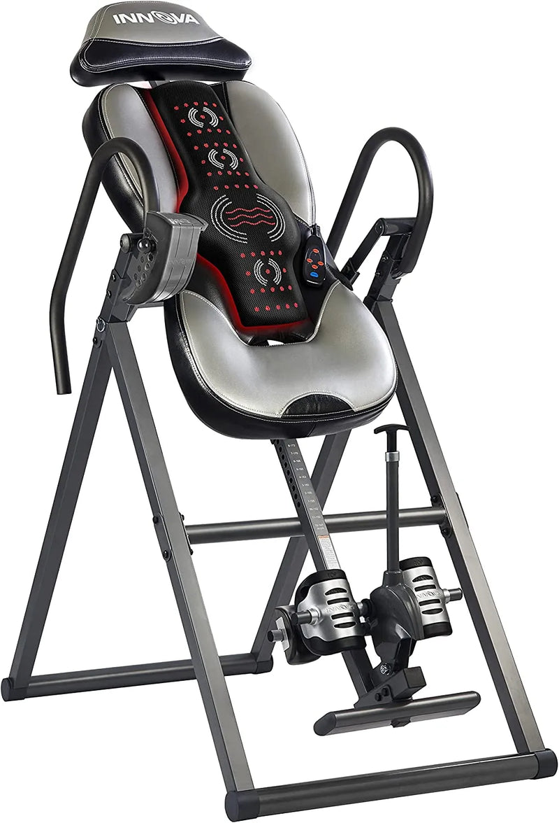 INNOVA HEALTH AND FITNESS ITM5900 Advanced Heat and Massage Inversion Table sgtnighsdesigns T5530