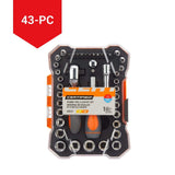 Home Repair Tool & Socket Set, 43-pc