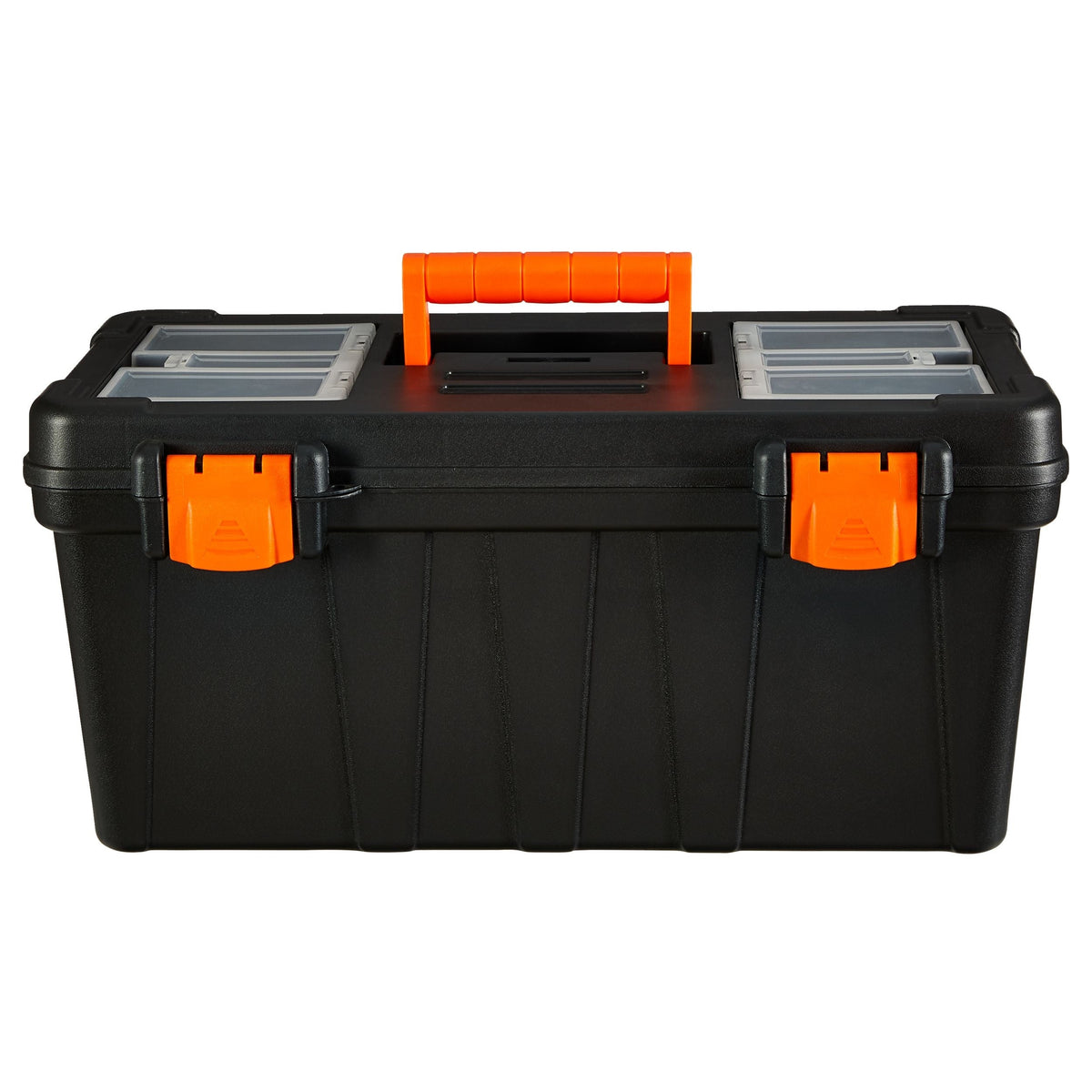 Portable Plastic Tool Box with Removable Tray, 20-in