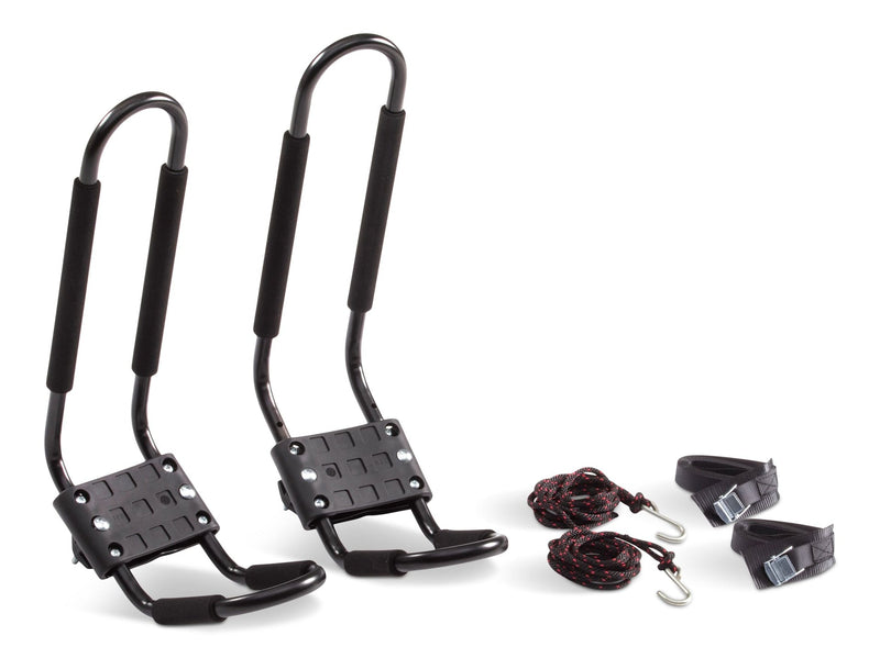 Universal J-Rack Rooftop Mount Kayak Carrier, 2 Kayak Storage Capacity, Black E8261