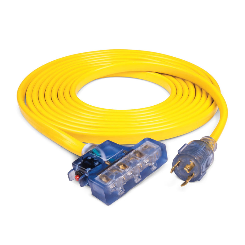 20A, 125V L5-30R Flat Design Generator Extension Cord, 25-ft K0343