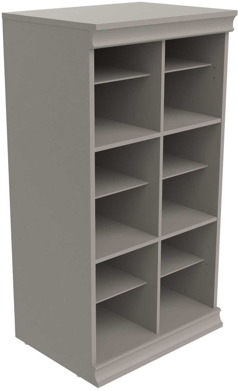 Modular Adjustable Divided Storage Shelves/Unit, Taupe H6849