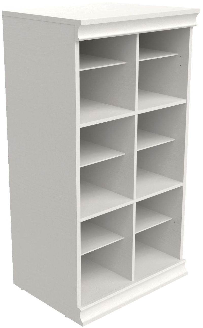Modular Adjustable Divided Storage Shelves/Unit, White K6197