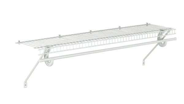 Superslide Wall Shelf Kit with Installation Hardware, 4-ft x 12-in J3231