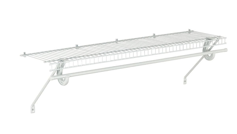 Superslide Wall Shelf Kit with Installation Hardware, 4-ft x 12-in J3231