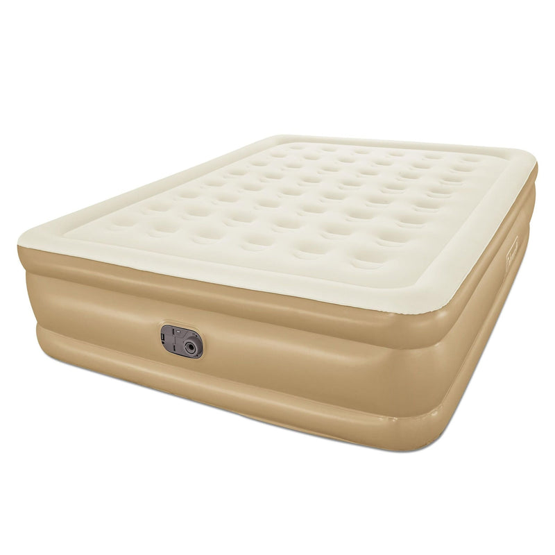 GuestRest Double-High Airbed, Air Mattress with Pump, Queen M2494