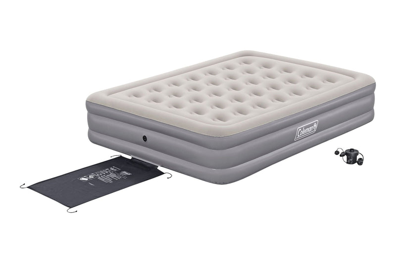 SupportRest Plus Double High Queen Airbed with Pump, 78x60x15-in E8777