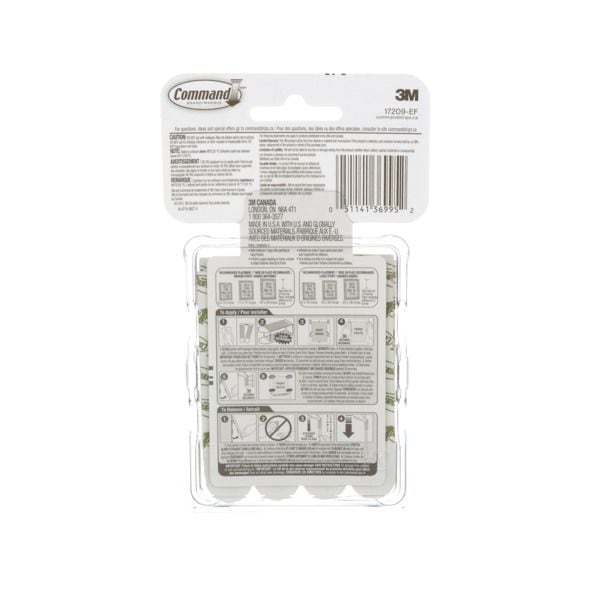 Adhesive Picture Hanging Strips Value Pack, White, 12-lbs to 16-lbs, Assorted Sizes, 24 Strips per Pack N5416