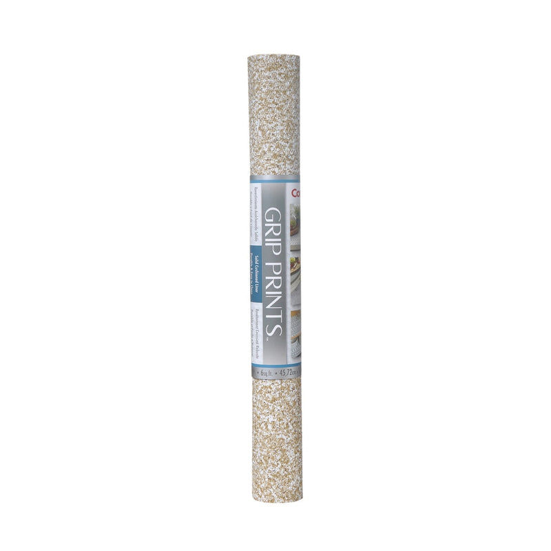 Con-Tact Grip Prints Non-Adhesive Cushioned Shelf/Drawer Liner, Beige Granite, 18-in x 4-ft N1673