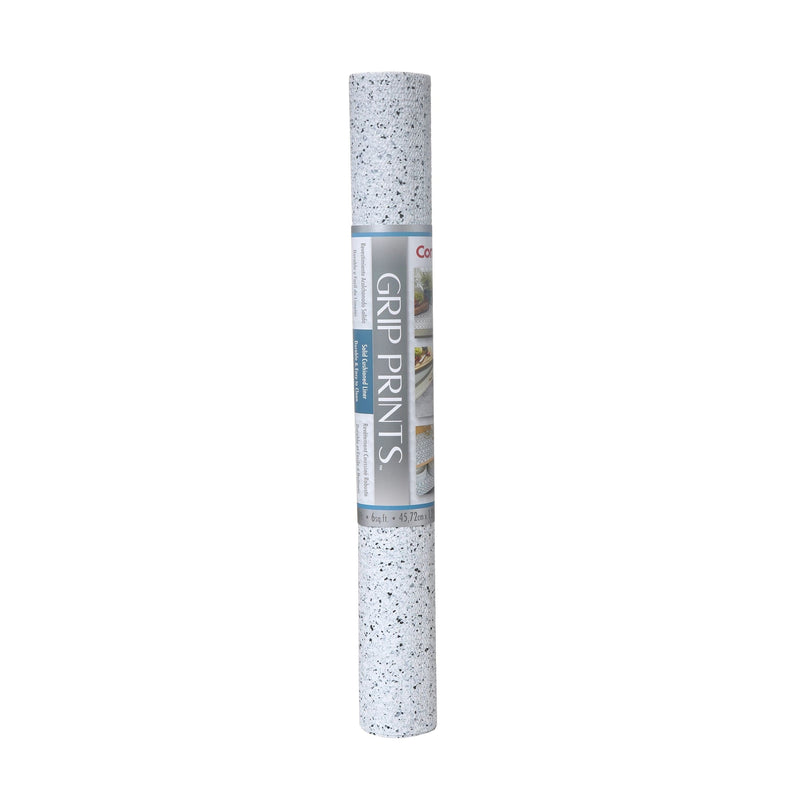 Con-Tact Grip Prints Non-Adhesive Cushioned Shelf/Drawer Liner, White Granite, 18-in x 4-ft Z492