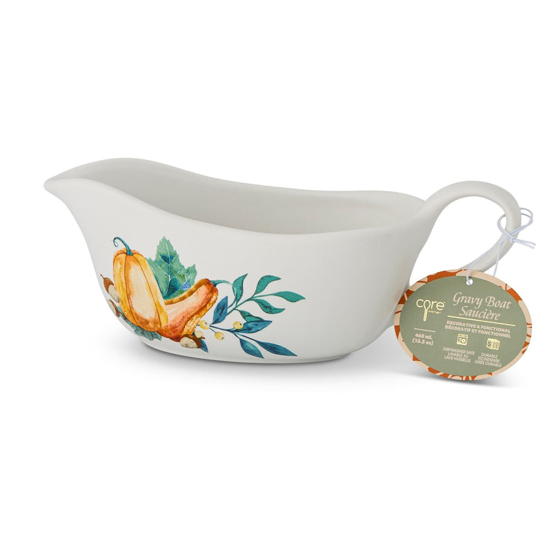 Dishwasher Safe Stoneware Harvest Gravy Boat W5735