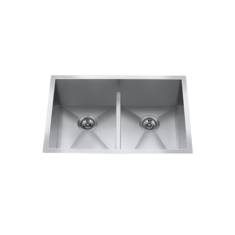 CXZD772L 29-in Low Divide Stainless Steel Double Bowl Sink M1911