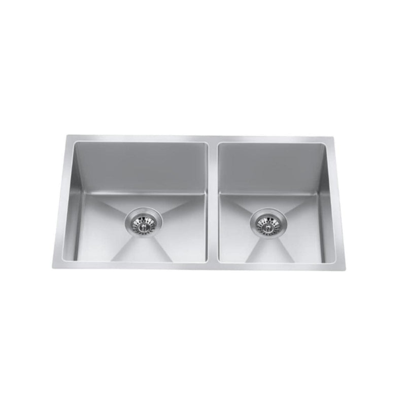 CXZD881L 32-in Low Divide Stainless Steel Double Bowl Sink S6100