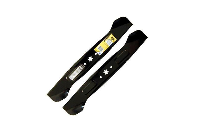 NX-15 Riding Mower 2-in-1 High-Lift Blade Set, Fits 2015 & After Models, Black, 46-in, 2-pk W5973