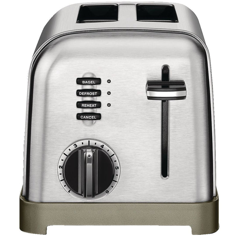 Metal Classic Toaster with 6 Settings, Stainless Steel, 2-Slices O259