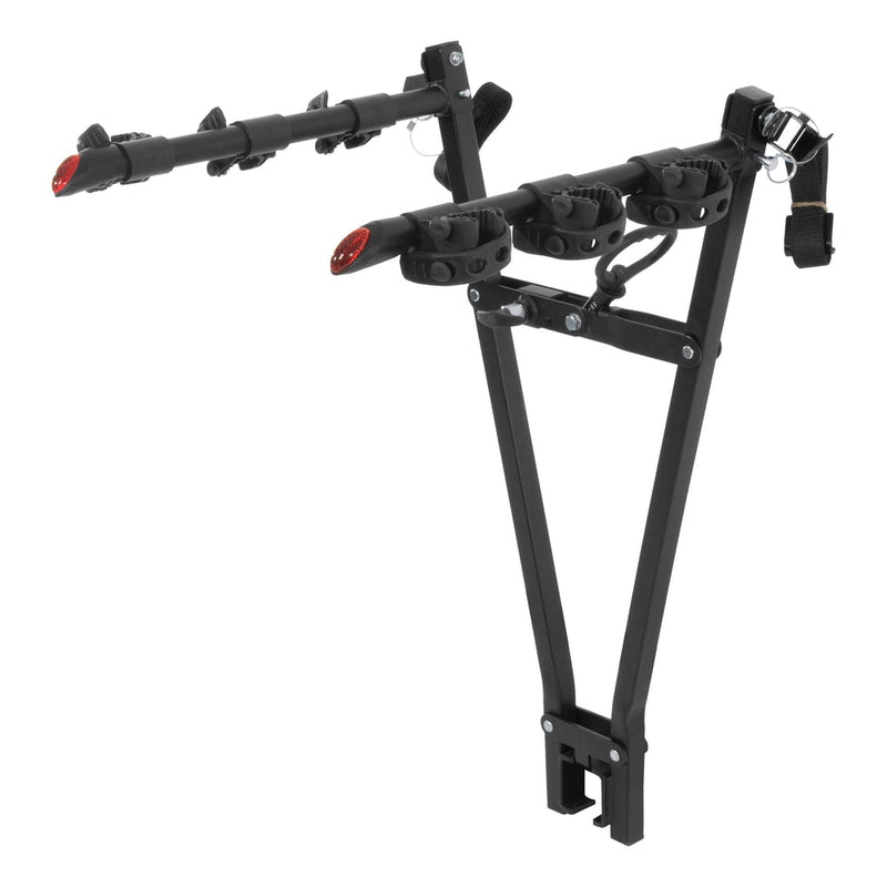 18013 Clamp-On 3-Bike Hitch Mount Bike Rack, Fits Over 2-in Receiver, Black O4574