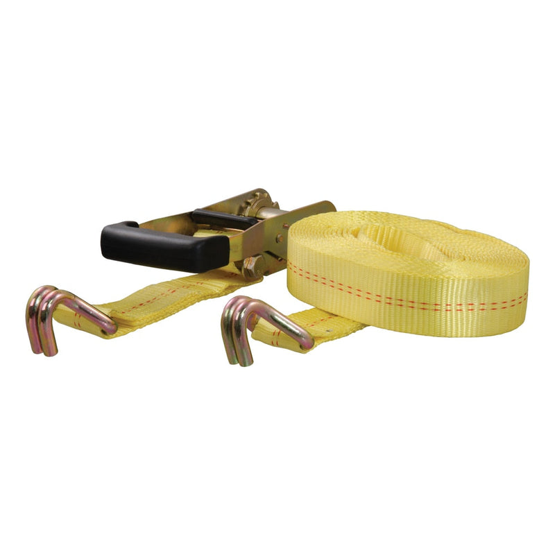 83047 Cargo Strap with J-Hooks, Yellow, 3,333-lb, 27-ft Y8578