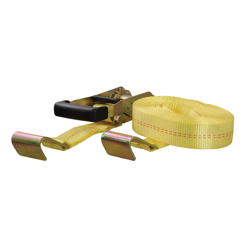 83048 27-ft Yellow Cargo Strap with Flat Hooks (3,333-lb) B6743