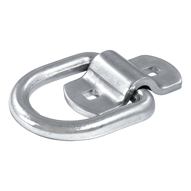 83742 3-in x 3-in Surface-Mounted Tie-Down D-Ring (3600-lb, Clear Zinc) V8777