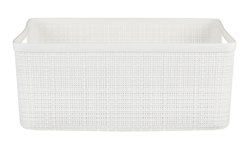 Medium Jute Weave Nesting Storage Basket, White Z4573