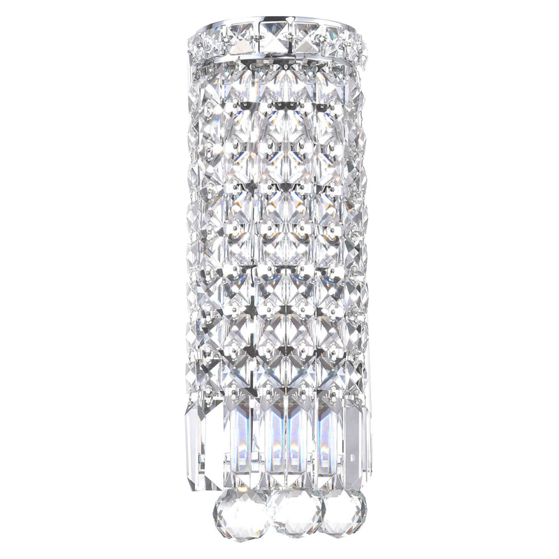 Colosseum Round Bathroom Wall Sconce, Chrome R5450