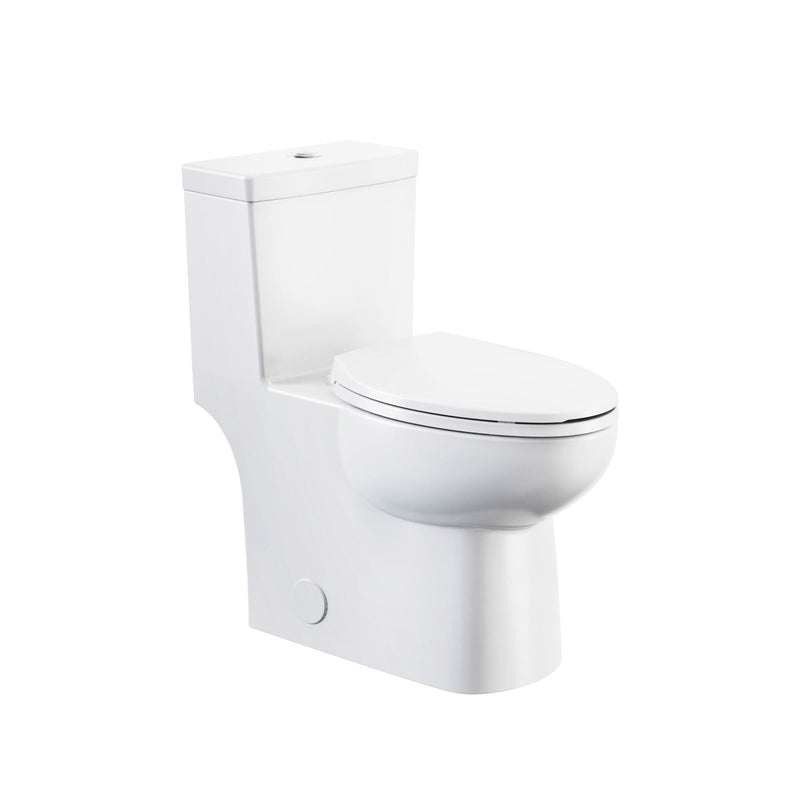 1-Piece Elongated Toilet Bowl with Soft Close, White, 3.8/4.8-L T4709
