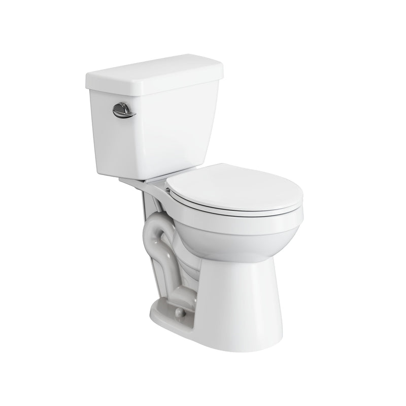 2-Piece Round Toilet Bowl with Soft Close, White, 4.8-L, Single Flush R3827