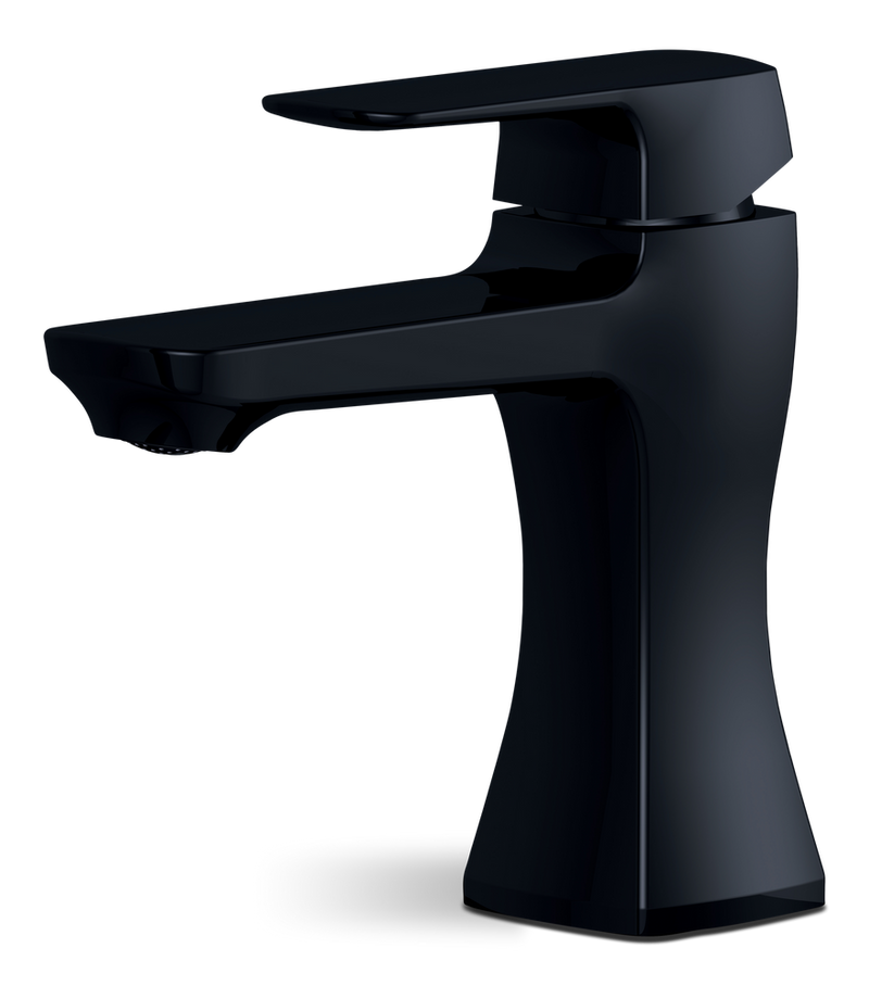 Aztek Single Handle 4-in Centreset Bathroom Sink Faucet with Pop-up Drain, Matte Black Z3985