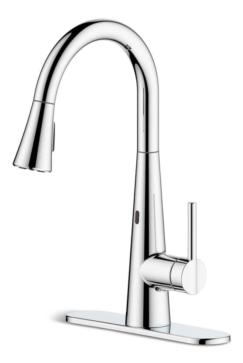 Tronus Dual-Sensor 1-Handle Pull Down Sprayhead Kitchen Faucet, Various Finishes Z1753