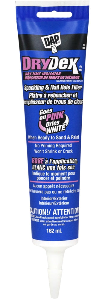 DryDex Spackling Nail & Hole Repair Filler with Dry Time Indicator, Shrink-Proof, 162-mL Z6454