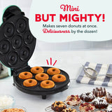 Express Mini Compact Electric Donut Maker, Non-Stick Surface, Aqua